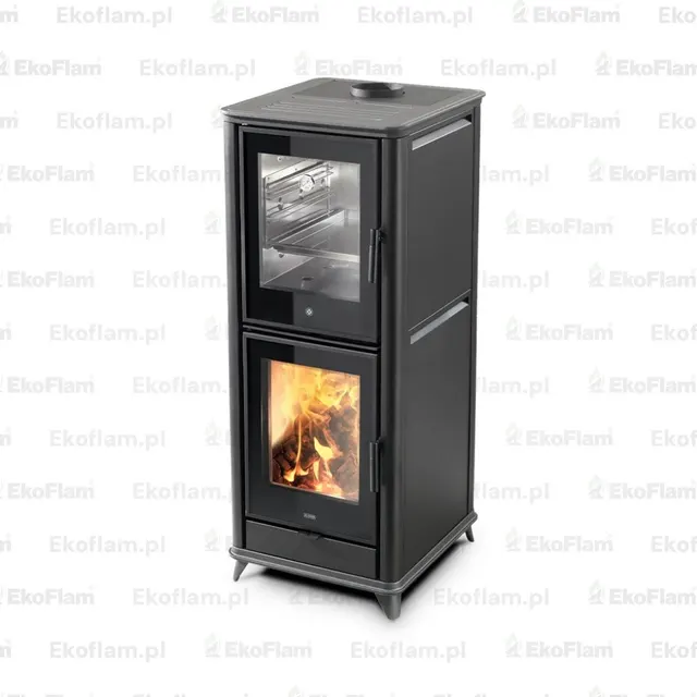 Wood-burning stove Klover Olympia steel black