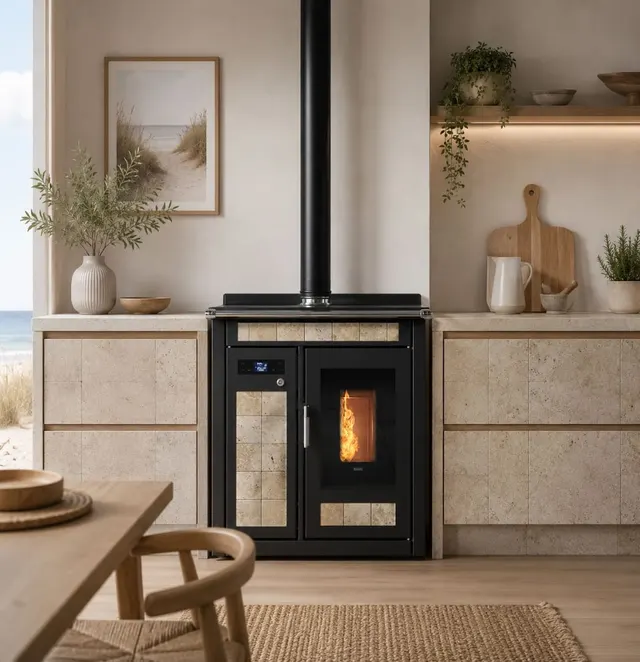 Pellet cooker Klover Smart 80 Plus Maiolica saxum