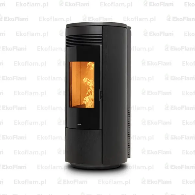 Pellet stove Nobis A11/13 Round V Glass carbon