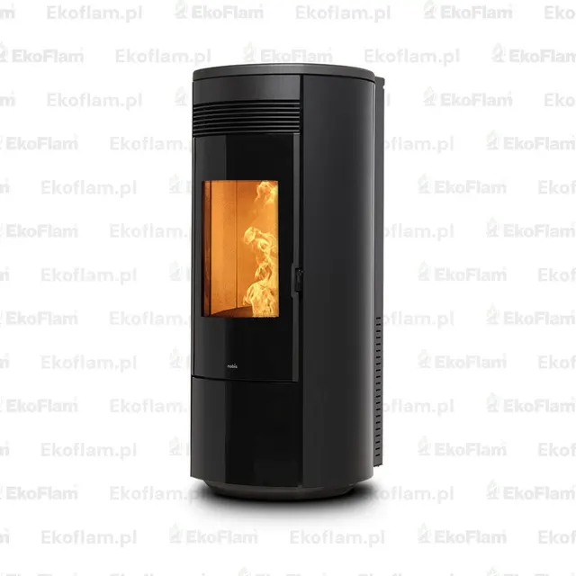 Pellet stove Nobis A11/13 Round TOP/C V Glass carbon