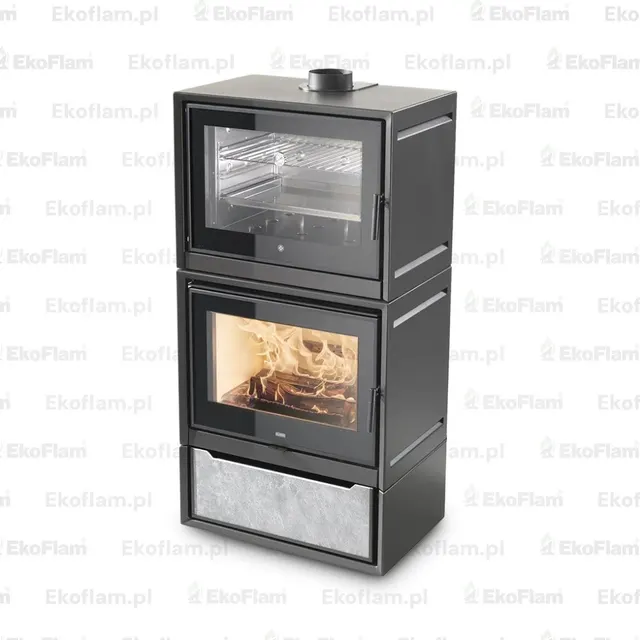 Wood-burning stove Klover Kuoki 110 gres grey
