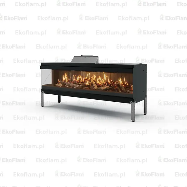 Holographic fireplace Nobis Janus 170 Edge Left
