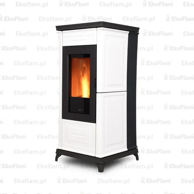 Pellet stove Nobis A9/10 Classic Plus V Maiolica white