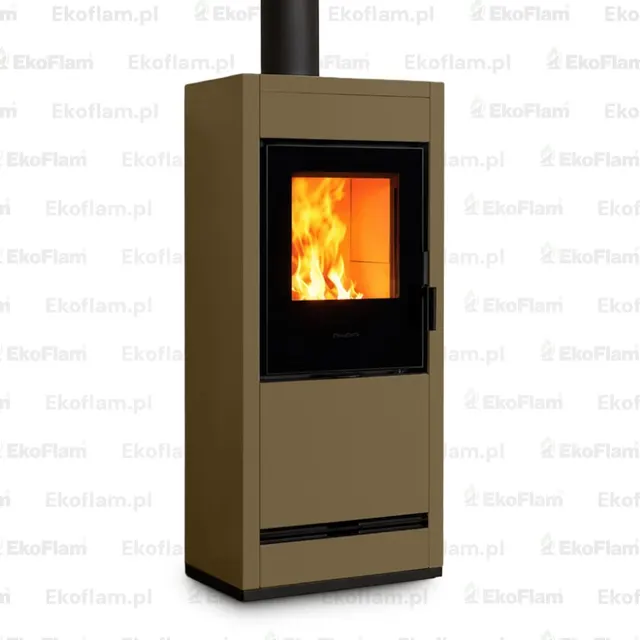 Hybrid stove Piazzetta E228 A ceramic bronze