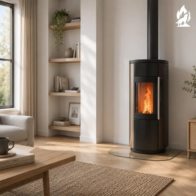 Hybrid stove Nobis8/11 Libera V steel black