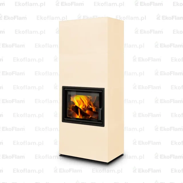 Kominek na drewno Romotop Solid F ceramika  35300 narcyzowy