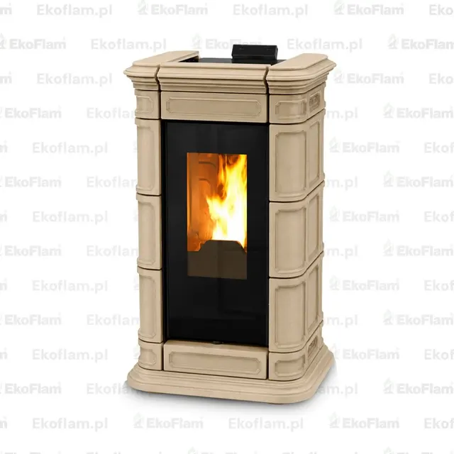 Pellet stove Thermorossi Saint Moritz Supreme Natural Plus Maiolica beige