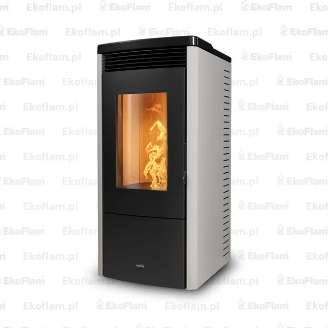 Pellet stove Nobis 6/9 Jolly V steel white