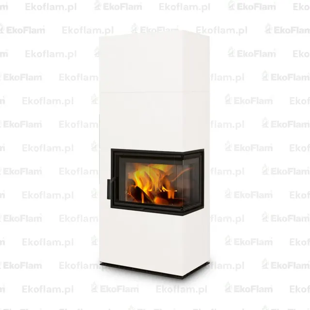 Kominek na drewno Romotop Solid R ceramika  92360 kość słoniowa matowy