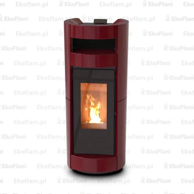 Pellet stove Thermorossi Chic Supreme Natural Plus Maiolica bordo
