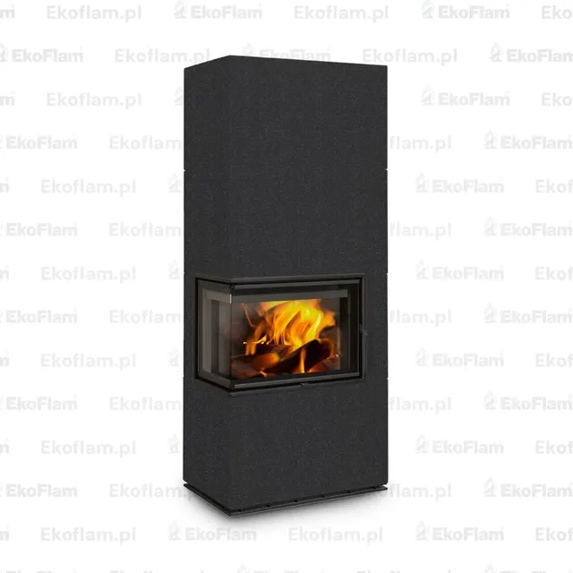 Kominek na drewno Romotop Solid L Top ceramika  40100 nero