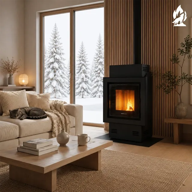 Hybrid stove Moretti Design Full Hybrid steel black