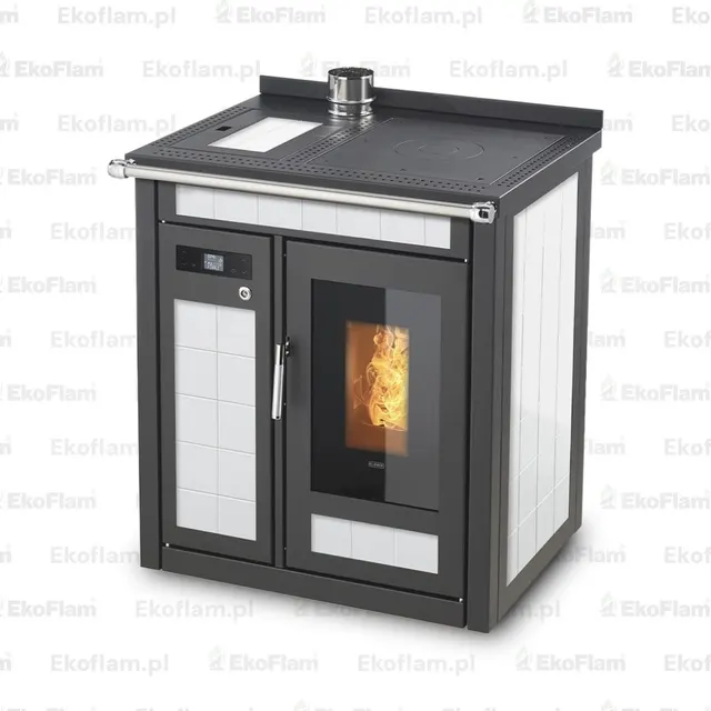 Pellet cooker Klover Smart 80 Plus Maiolica avorio