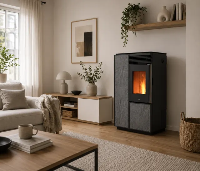 Pellet stove Nobis A10 Light C gres dark