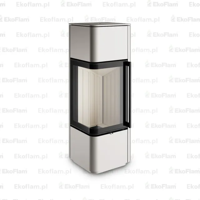 Kominek na drewno Spartherm Cubo S stal perłowa
