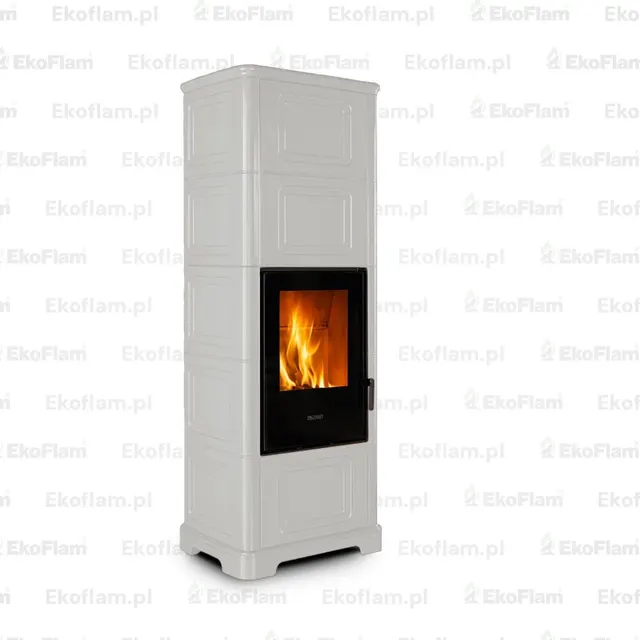 Wood-burning stove Piazzetta E928 C-M Maiolica white