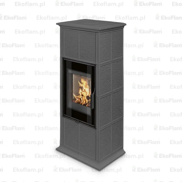 Kominek na drewno Romotop Gremio 3G ceramika  54505 silver