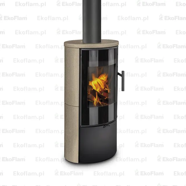 Kominek na drewno Romotop Laredo ceramika  61660 jogurtowy
