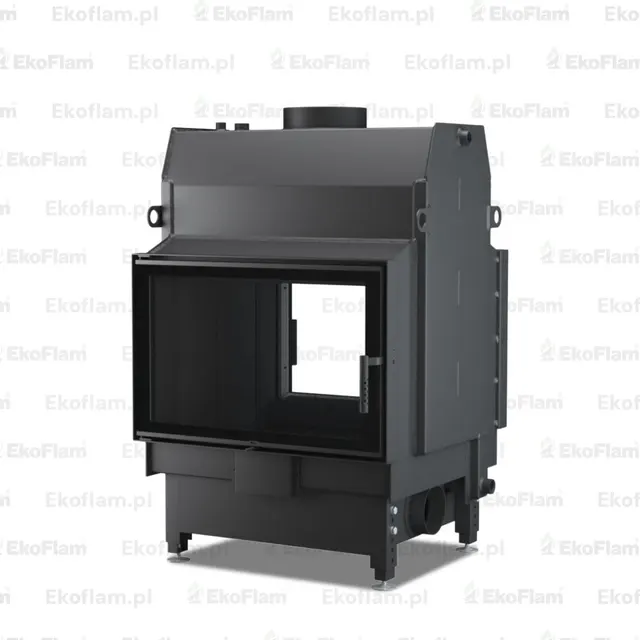 Kominek wodny na drewno Unico Nemo 4 Duo black, widok produktu na tle neutralnym