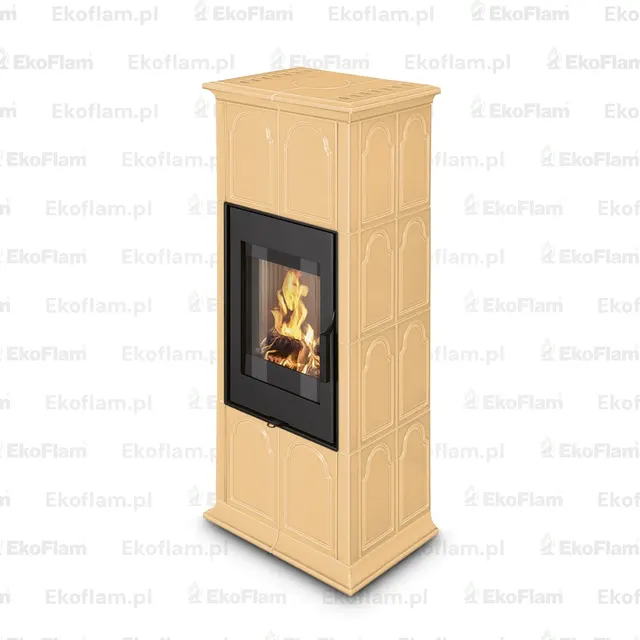 Kominek na drewno Romotop Gremio 2G ceramika  35300 narcyzowy