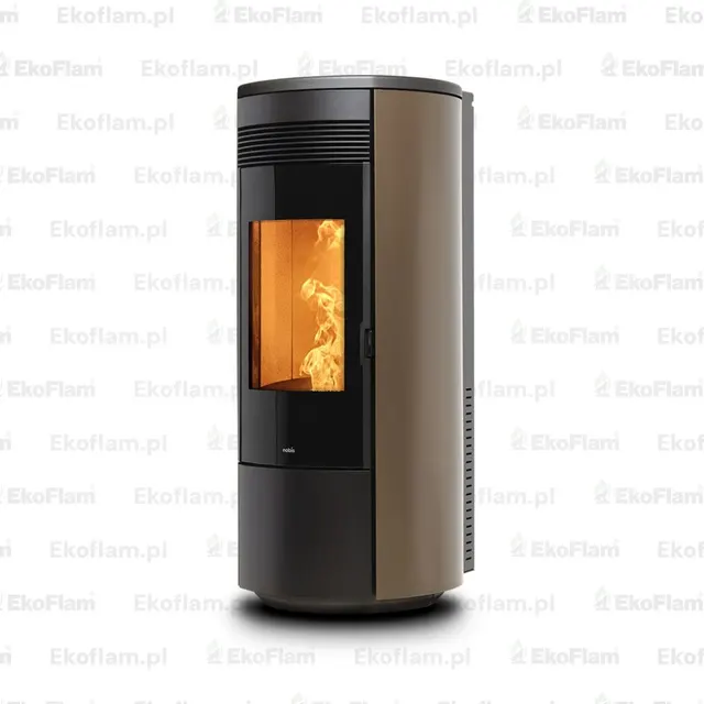 Pellet stove Nobis H14/17 Shape Round steel bronze