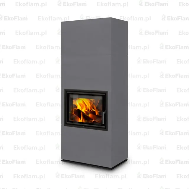 Kominek na drewno Romotop Solid F ceramika  56506 platynowy