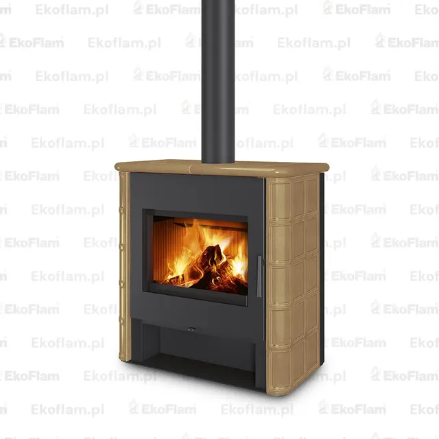 Kominek na drewno Romotop Telde ceramika rustykalne  63360 caffe