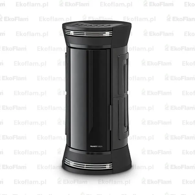 Pellet stove Moretti Design Clessidra Aqua All Style 19 Maiolica black