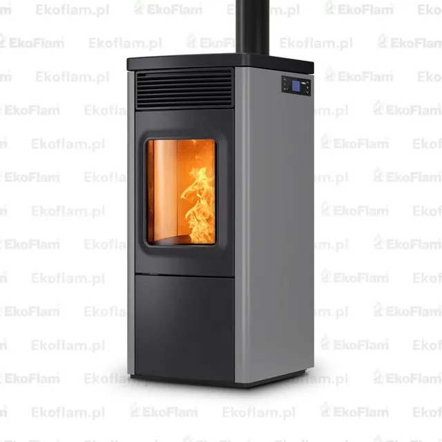 Pellet stove Nobis 6/9 N70 Top/Coax V grey