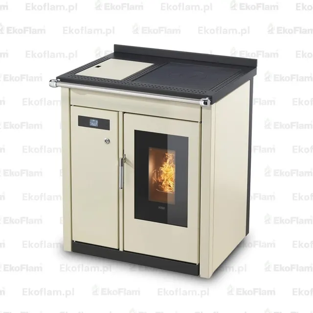 Pellet cooker Klover Smart 80 BT steel cream