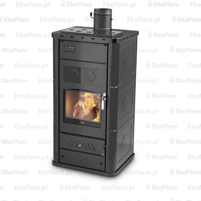 Wood-burning stove Klover Belvedere 30 steel black