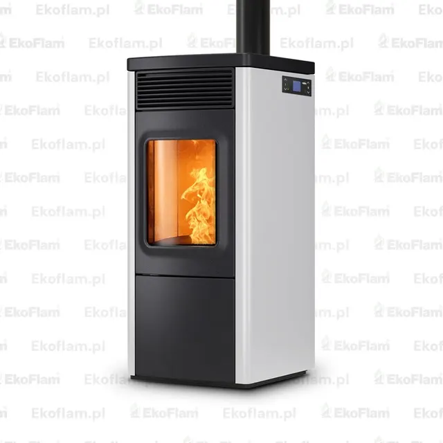 Pellet stove Nobis 6/9 N70 Top/Coax V steel white