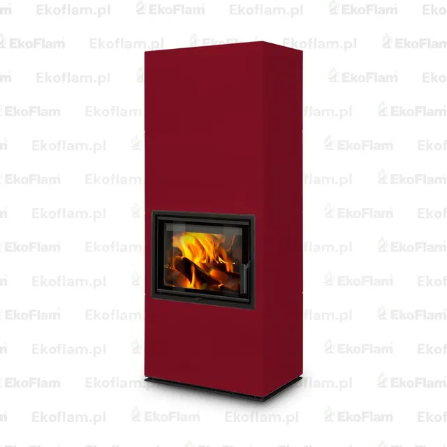 Kominek na drewno Romotop Solid F ceramika  75705 wiśniowy