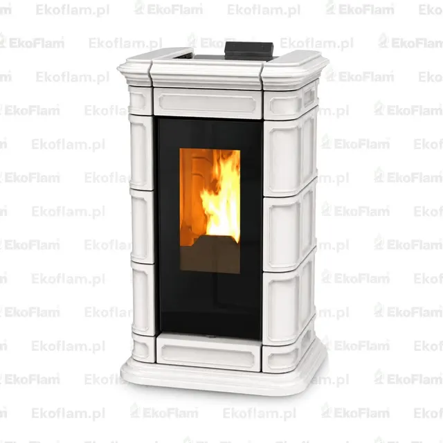 Pellet stove Thermorossi Saint Moritz PIDRA14 Maiolica white