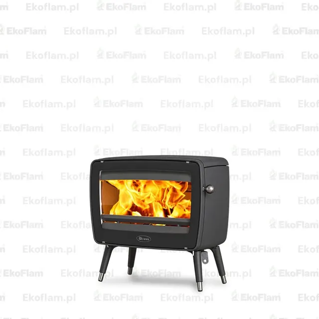 Kominek na drewno Dovre Vintage 50, wolnostojący piecyk o klasycznym designie.