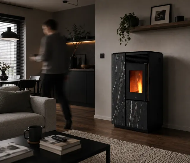 Pellet stove Nobis A10 Light C gres night