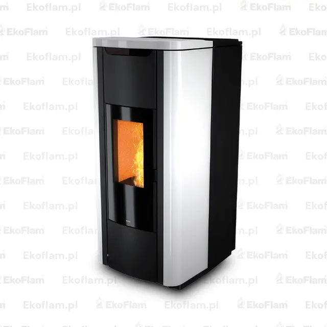 Pellet stove Nobis H20/25 Shape steel white