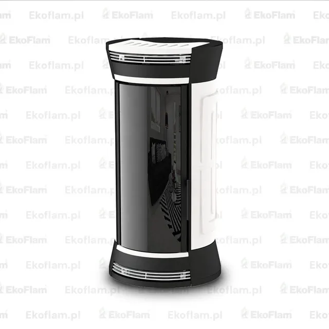 Wood-burning stove Moretti Design Clessidra Wood white