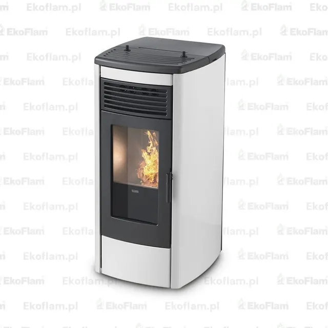 Pellet stove Klover Thermoaura steel avorio