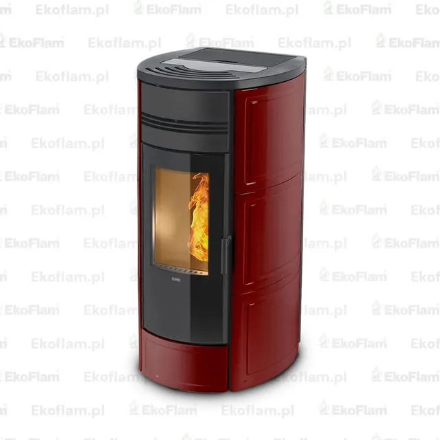 Pellet stove Klover Style 180 Plus Maiolica bordo