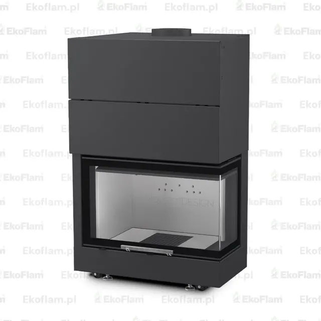 Wood-burning insert Moretti Design Latodesign 60 right