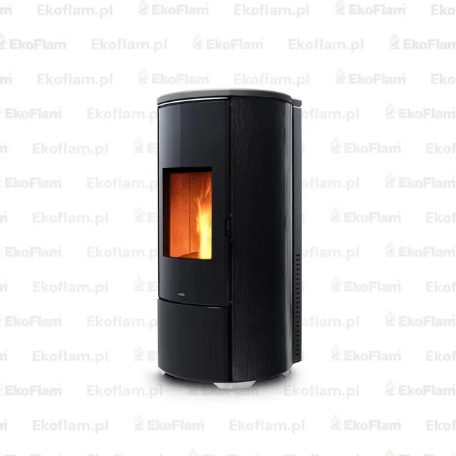 Pellet stove Nobis A8/10 Round V Glass wenge