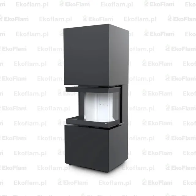Kominek na drewno Defro Home Intra XS C Compact czarny