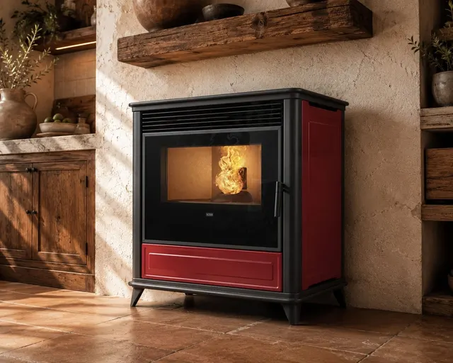 Pellet stove Klover Lady  Air Maiolica bordo