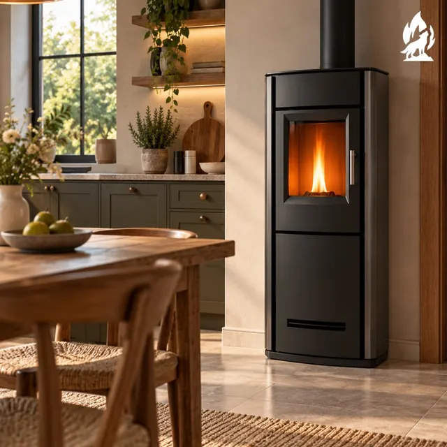 Kominek hybrydowy Piazzetta E228 Steel czarny