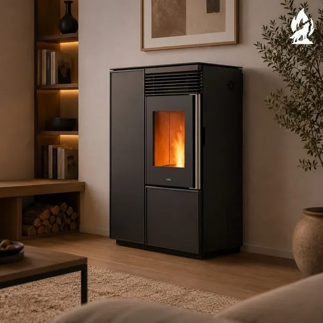 Pellet stove Nobis A10 Light C glass black