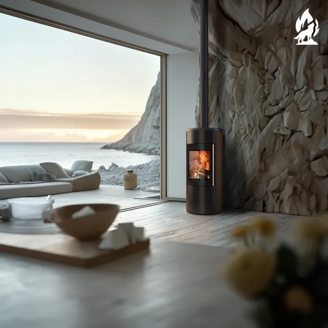 Hybrid stove Nobis8/11 Libera V steel black