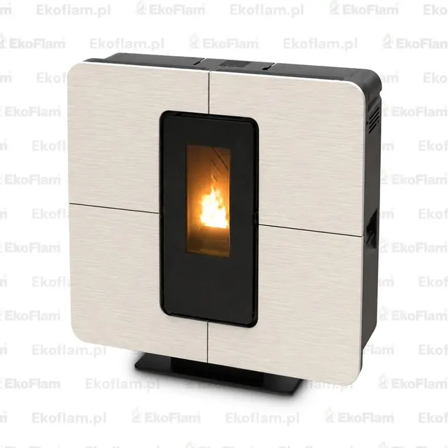 Pellet stove Thermorossi SlimQuadro Style gres white