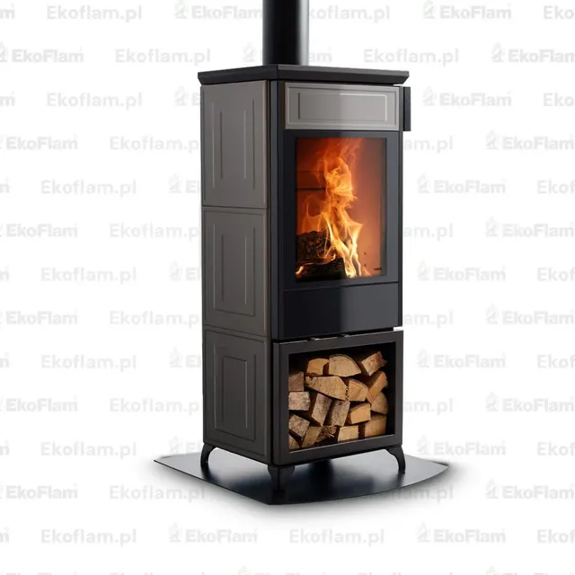 Wood-burning stove Nobis 8/10 Classic 220 Maiolica grey