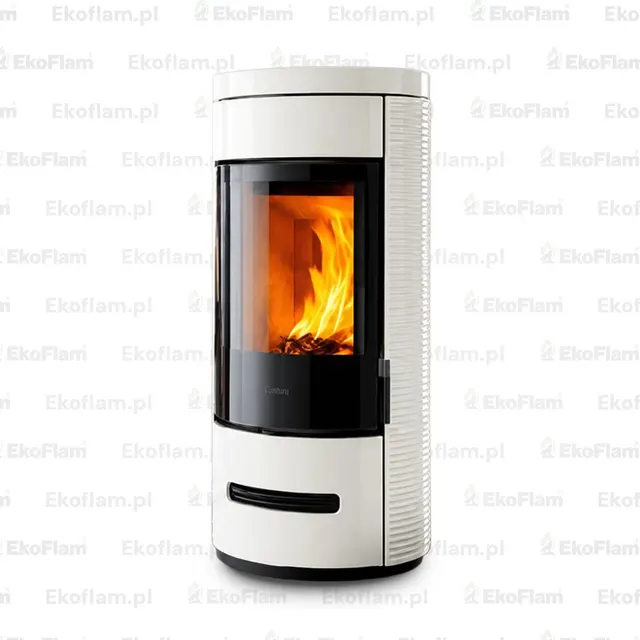 Wood-burning stove Piazzetta E929 D Hermetic Maiolica white